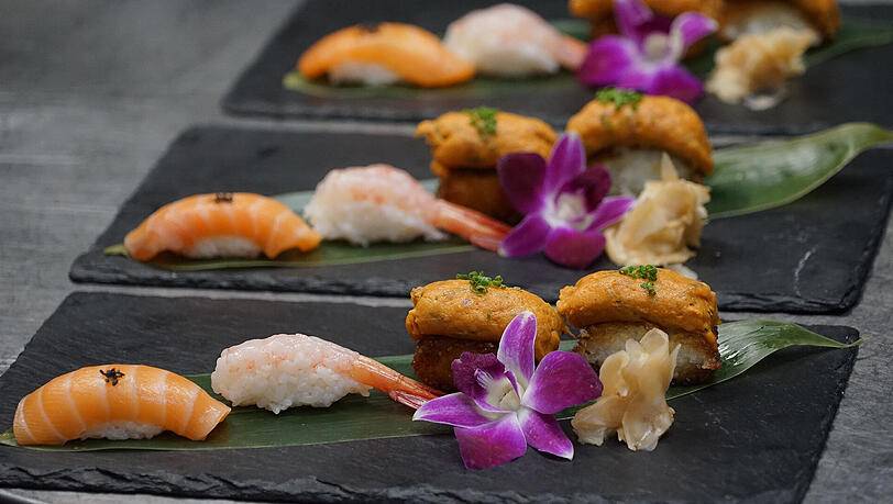 2. Gang: Sushi-Variation. 2. Gang: Sushi-Variation.