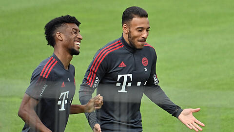 Für Kingsley Coman (l.) und Corentin Tolisso könnten sich Abnehmer finden lassen.