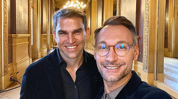 Glücklich und engagiert: Maximilian Böltl (CSU) und Ehemann Thomas Gierling