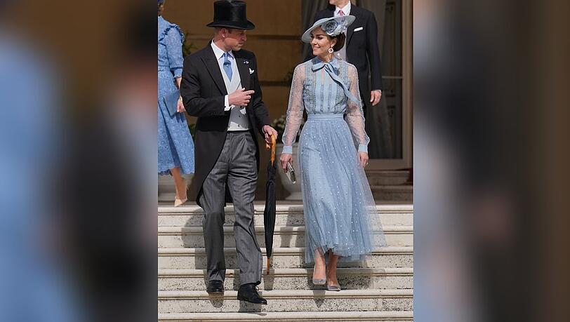 Prinz William und Prinzessin Kate bei der Gartenparty.