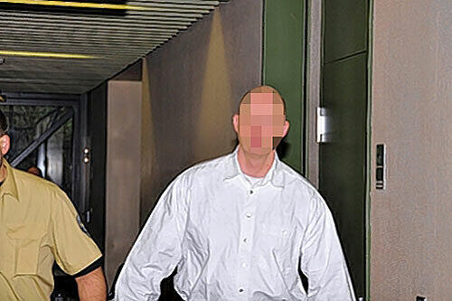 Andreas D. im Landgericht München I: Er muss sich wegen Geiselnahme, Körperverletzung und Beleidigung verantworten.