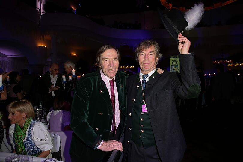 Günter Netzer und Prinz Leopold von Bayern beim "Filserball 2014" im Löwenbräukeller