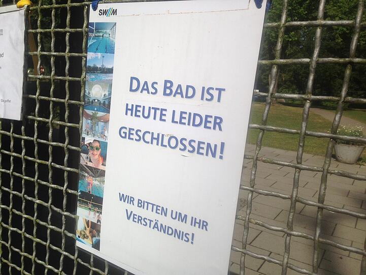 Das Maria-Einsiedel-Bad musste wegen Einbruchs geschlossen bleiben.