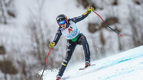Ski alpin: Weltcup, Super G, Damen: Federica Brignone aus Italien in Aktion.