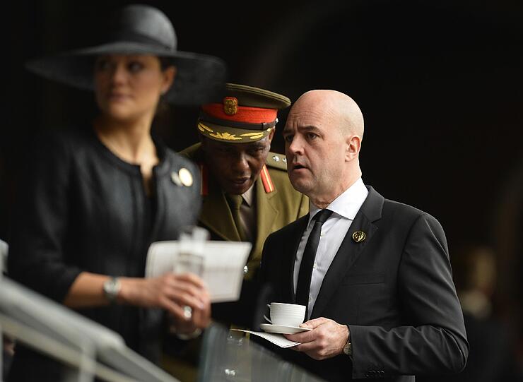 Schwedens Kronprinzessin Victoria und Premier-Minister Fredrik Reinfeldt.