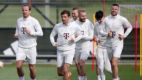 Bayern-Spieler beim Training.