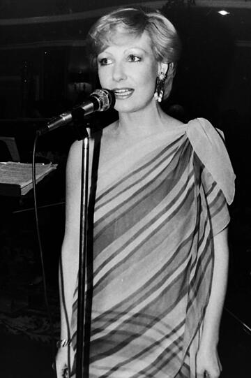 Dagmar Berghoff 1980 bei einem Gala-Ball in München.