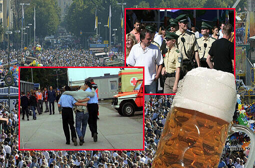 Zu viel Bier, zu wenige Hemmungen - aktuell gab es wieder einige Straftaten auf der Wiesn.