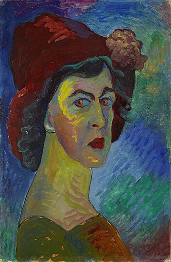 Marianne von Werefkin war eigenwillig, doch die roten Augen täuschen darüber hinweg, dass sie eine wichtige Vermittlerin für den "Blauen Reiter" war.