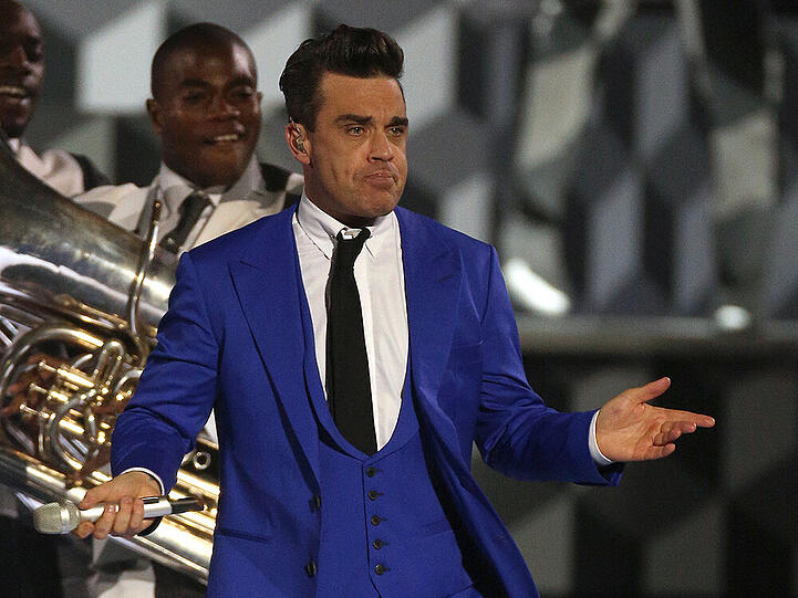 Willimas' Auftritt bei den BRIT Awards 2013