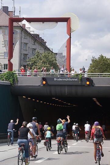 Weitere Bilder der BR-Radltour durch München.