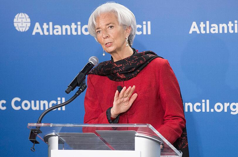 IWF-Chefin Christine Lagarde beim Atlantic Council in Washington