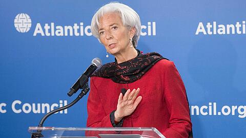 IWF-Chefin Christine Lagarde beim Atlantic Council in Washington