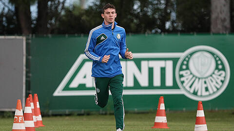 Luiz Gustavo, Löwen-Neuzugang, hier bei einer Trainingseinheit bei Palmeiras.