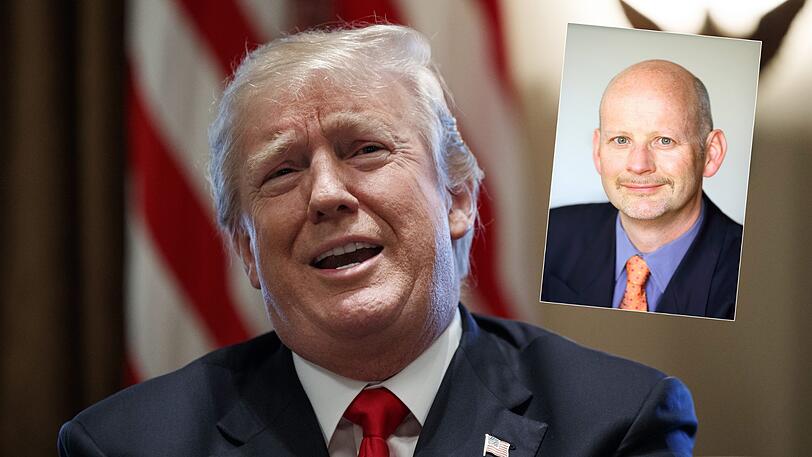 Der Amtsantritt von Donald Trump jährt sich zum ersten Mal. Politik-Experte Stephan Bierling (Kleines Bild) zieht Bilanz.