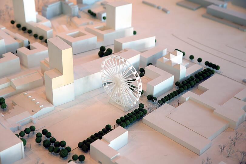Mitten im Werksviertel am Ostbahnhof soll das Riesenrad Platz finden.