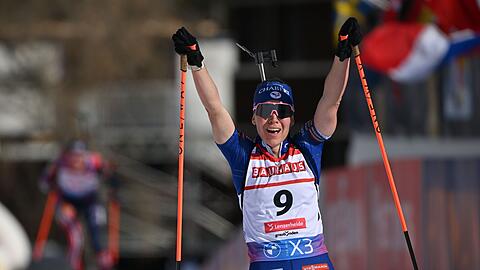 Oc&eacute;ane Michelon gewann WM-Silber im Massenstart. (Archivbild)