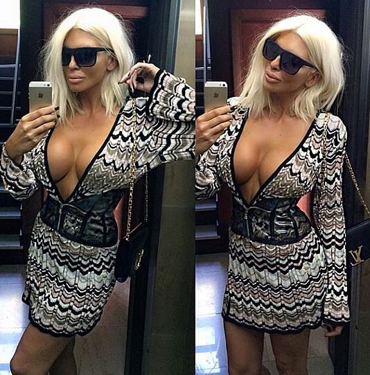 Die serbische Sängerin Jelena Karleusa behauptet, sie sei das Stil-Vorbild von Kim Kardashian