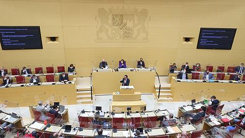 Eine Plenarsitzung im bayerischen Landtag.