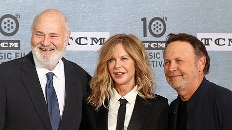Rob Reiner (li.), Meg Ryan und Billy Crystal im Jahr 2019.