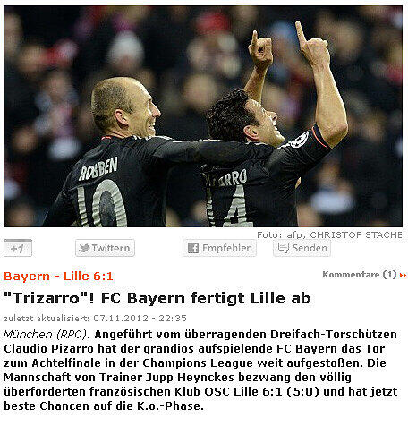 Internationale Stimmen: Bayern gegen Lille: Die Pressestimmen - FC Bayern - Abendzeitung München