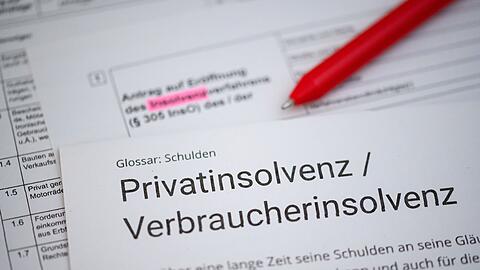 Auch bei den Verbraucherinsolvenzen sind die Zahlen deutlich gestiegen. (Symbolbild)