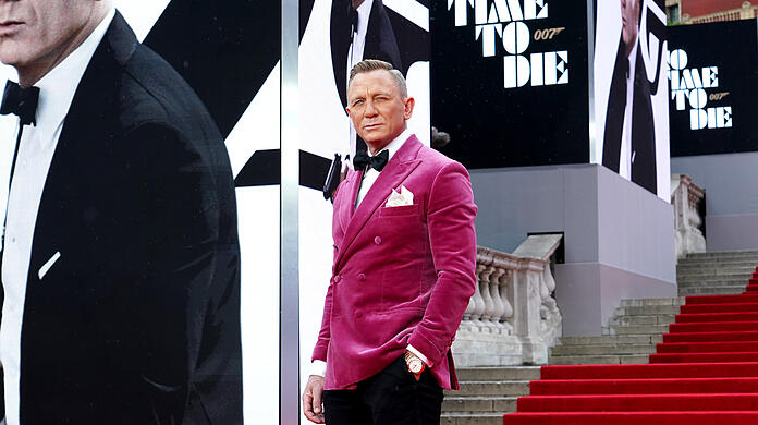 Sein letzter 007-Film: James-Bond-Darsteller Daniel Craig bei der Weltpremiere von "Keine Zeit zu sterben".