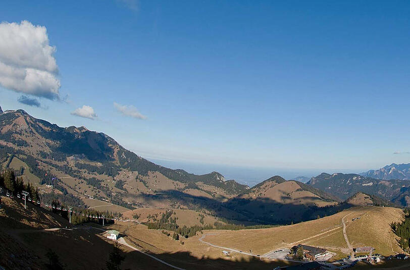 Das Skigebiet Sudelfeld bei Bayrischzell. Hier soll ein neun Millionen teurer Speichersee in die Landschaft gebaut werden.