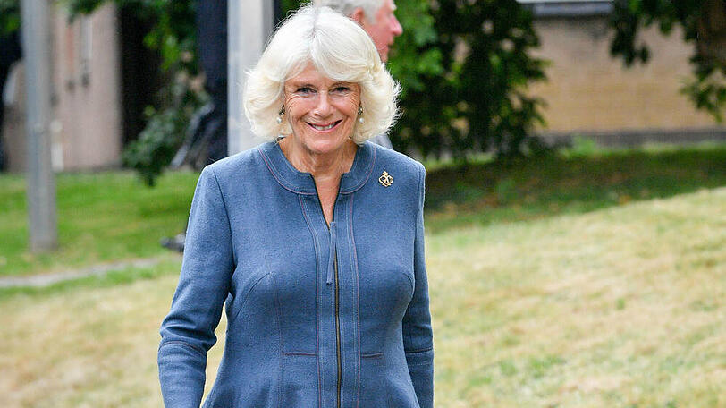 Herzogin Camilla bei ihrem Besuch in Gloucestershire.