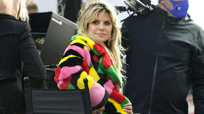 Heidi Klum dreht in Berlin für "Germany's next Topmodel".