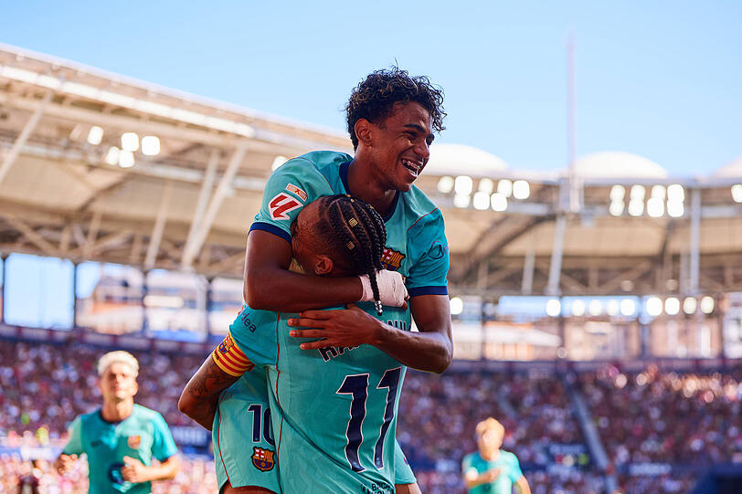 Stark in Form: Barcelonas Lamine Yamal. Stark in Form: Barcelonas Lamine Yamal.