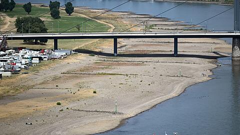F&uuml;r den Schiffsverkehr wird der niedrige Wasserstand im Rhein zunehmend zum Problem.