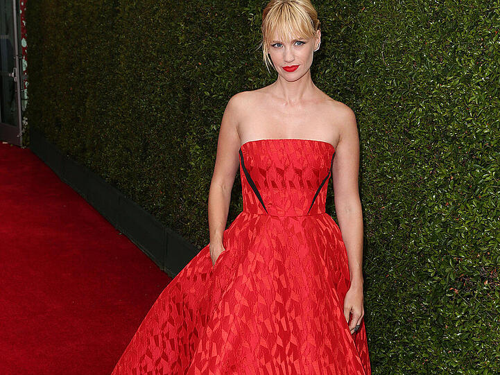 January Jones bei der 66. "Emmy"-Verleihung