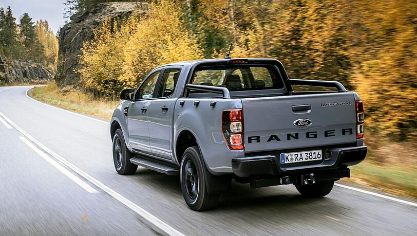 Der Ranger Wolftrak ist als robuster Pick-up für souveräne On- und Offroad-Performance ausgelegt. Der Ranger Wolftrak ist als robuster Pick-up für souveräne On- und Offroad-Performance ausgelegt.