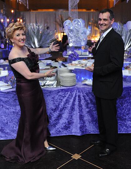 Gastronomenball im Bayerischen Hof: Birgit Netzle und Küchenchef Kurt Hummel