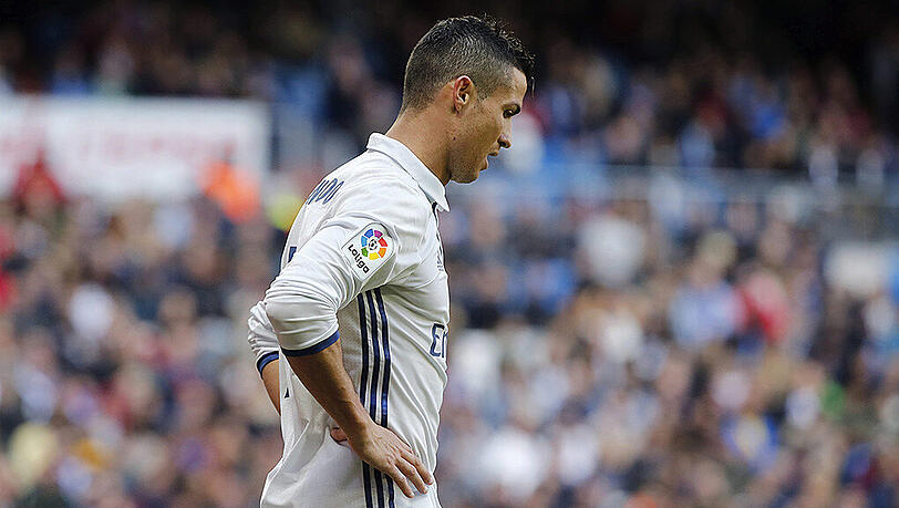 Blieb beim 3:0 gegen Neuling CD Leganés ohne Torerfolg: Real-Star Cristiano Ronaldo. Blieb beim 3:0 gegen Neuling CD Leganés ohne Torerfolg: Real-Star Cristiano Ronaldo.