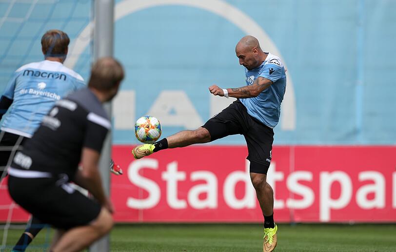 Timo Gebhart machte bei seiner ersten Trainingseinheit nach seiner Rückkehr zum TSV 1860 einen austrainierten Eindruck.