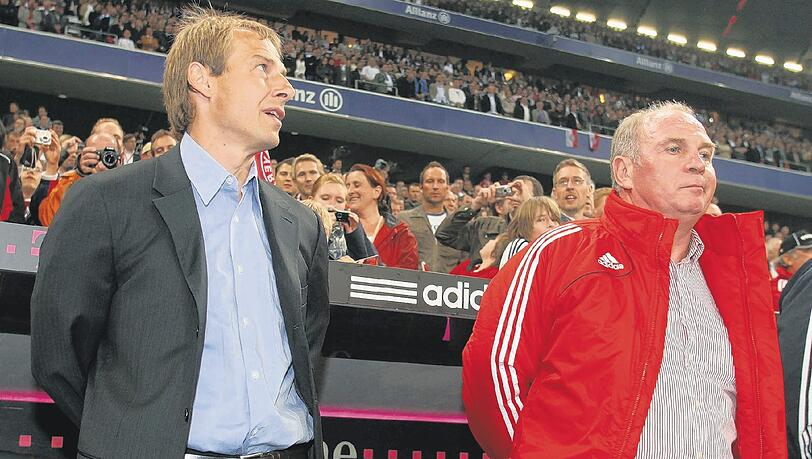 Die neue Rolle des Managers an der Seite von Cheftrainer Jürgen Klinsmann. Uli Hoeneß: „Ich schaue mir das Spiel an, beantworte höchstens ein paar Fragen und stehe als Ratgeber zur Verfügung – mehr nicht.“ Foto: firo/Augenklick Die neue Rolle des Managers an der Seite von Cheftrainer Jürgen Klinsmann. Uli Hoeneß: „Ich schaue mir das Spiel an, beantworte höchstens ein paar Fragen und stehe als Ratgeber zur Verfügung – mehr nicht.“ Foto: firo/Augenklick