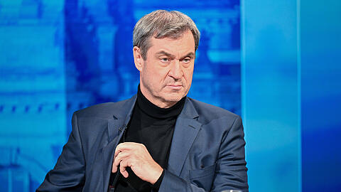 Wenige Stunden nach der Erstprognose: Markus Söder, Ministerpräsident von Bayern und CSU-Vorsitzender, nimmt an der "Berliner Runde" von ARD und ZDF teil.