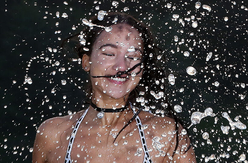 Kandidatin Antonia: Die Wassertropfen haben manchmal einfach ein bisserl zu viel verdeckt.