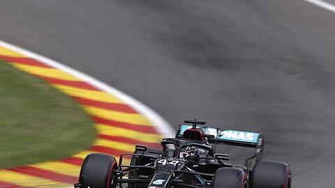 Lewis Hamilton holte sich die Pole - vor seinem Teamkollegen Valtteri Bottas.