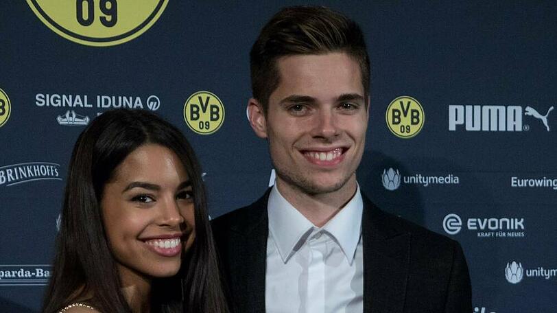 Seit ihrer Jugend ein Paar: Sarah Richmond und Julian Weigl.