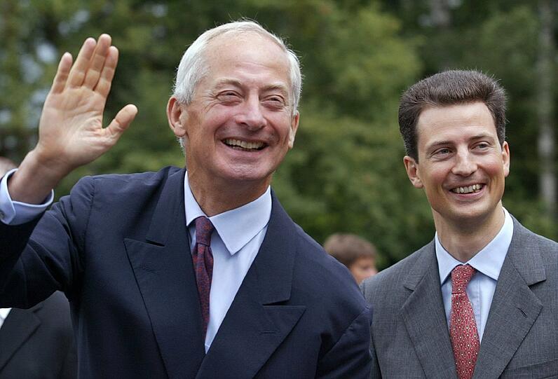 Fürst HANS-ADAM II. (68)(l.) ist seit November 1989 Staatsoberhaupt in Liechtenstein.