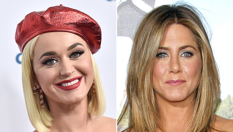 Gerüchten zufolge soll Jennifer Aniston die Patentante von Katy Perrys Tochter werden. Gerüchten zufolge soll Jennifer Aniston die Patentante von Katy Perrys Tochter werden.