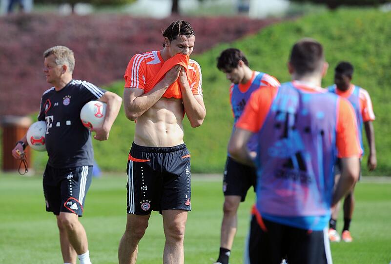 Die Bayern im Trainingslager in Doha, Tag 2.