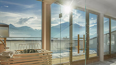 Wellness mit Bergblick im Hotel Blü Gastein.