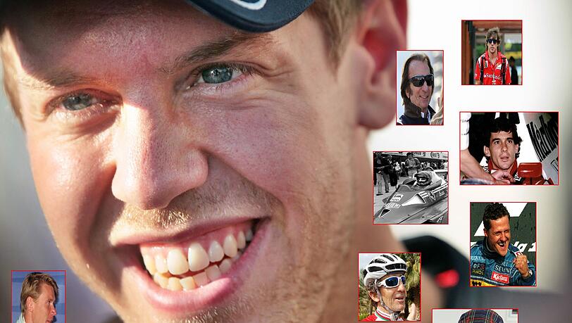 Er hat gut Lachen: Sebastian Vettel strebt am Wochenende in Suzuka nach seiner zweiten Weltmeisterschaft - im Alter von 24 Jahren und 98 Tagen winkt ihm am Sonntag auch der Titel des jüngsten Doppelweltmeisters der F1-Historie. Er hat gut Lachen: Sebastian Vettel strebt am Wochenende in Suzuka nach seiner zweiten Weltmeisterschaft - im Alter von 24 Jahren und 98 Tagen winkt ihm am Sonntag auch der Titel des jüngsten Doppelweltmeisters der F1-Historie.