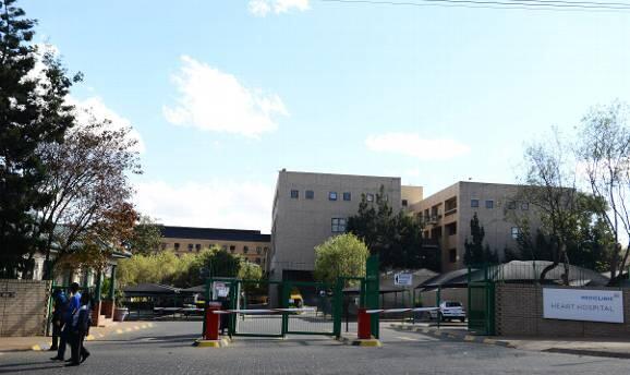 Das Mediclinic Heart Hospital in Pretoria. In dieser Klinik wird Mandela behandelt
