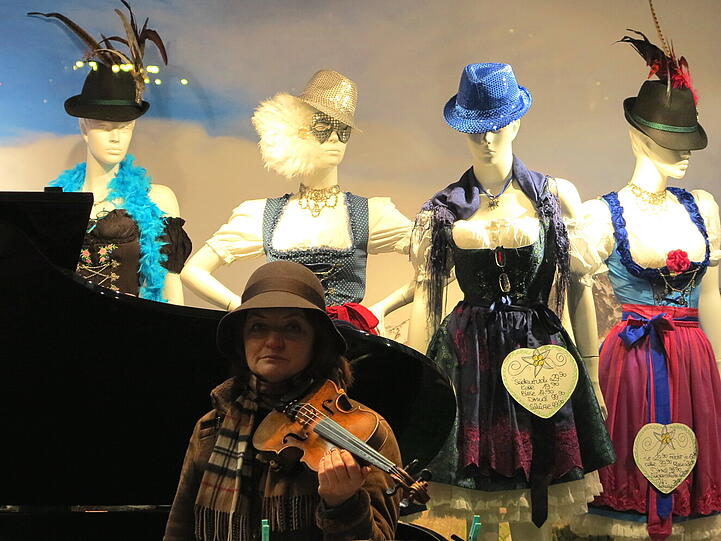 Sie war mit einem Quintett unterwegs.