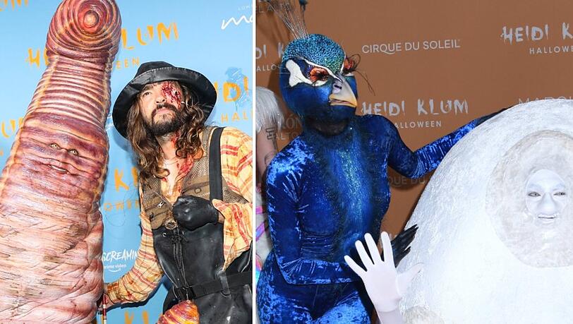 Heidi Klum und Tom Kaulitz kamen in Partnerkostümen zu ihrer legendären Halloween-Party.
